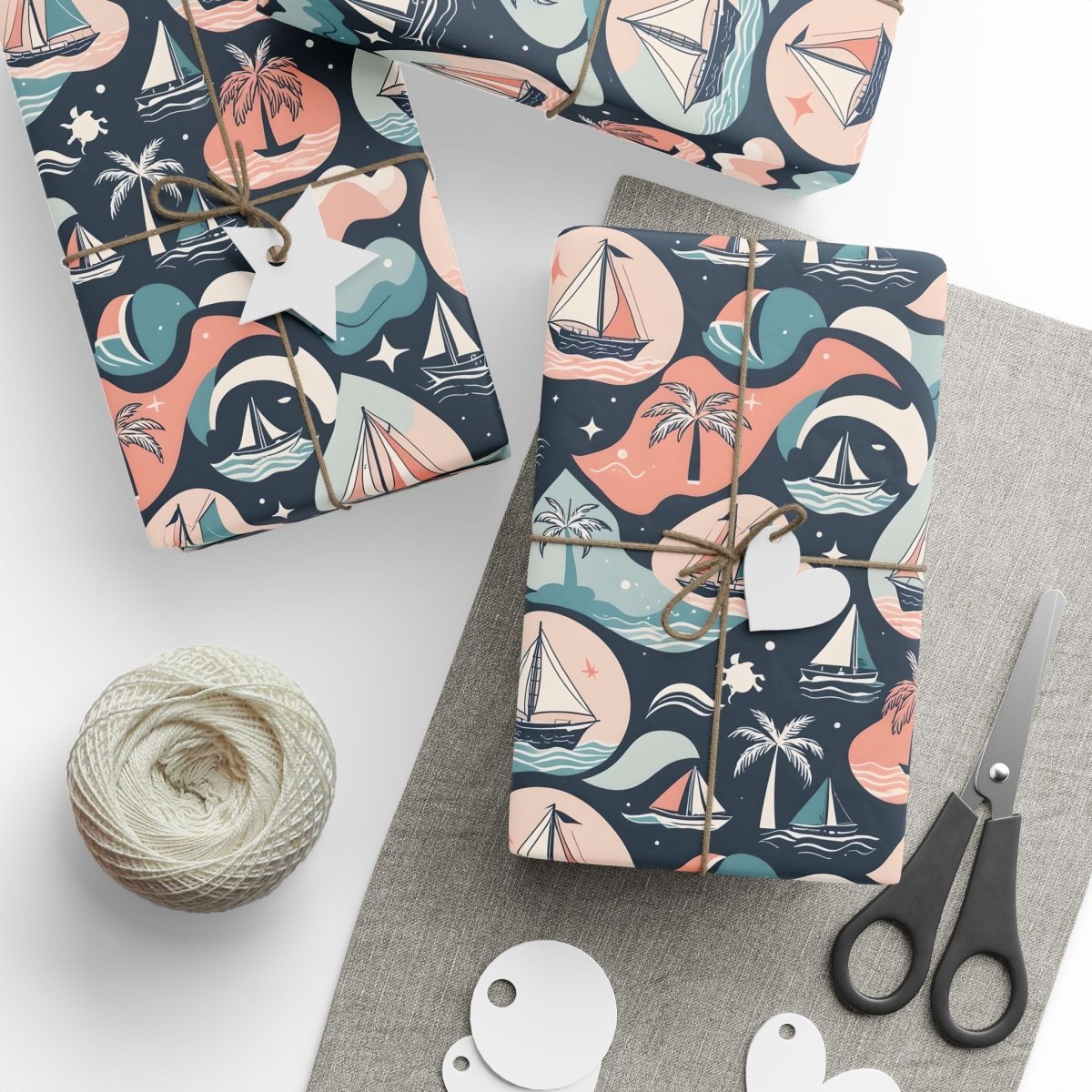 Pastel Beachy Wrapping Papers