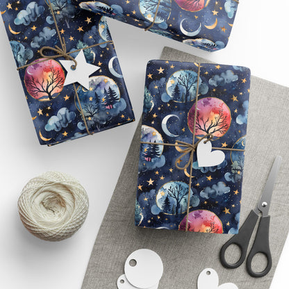 Lunar Woods – Dreamy Forest Wrapping Paper
