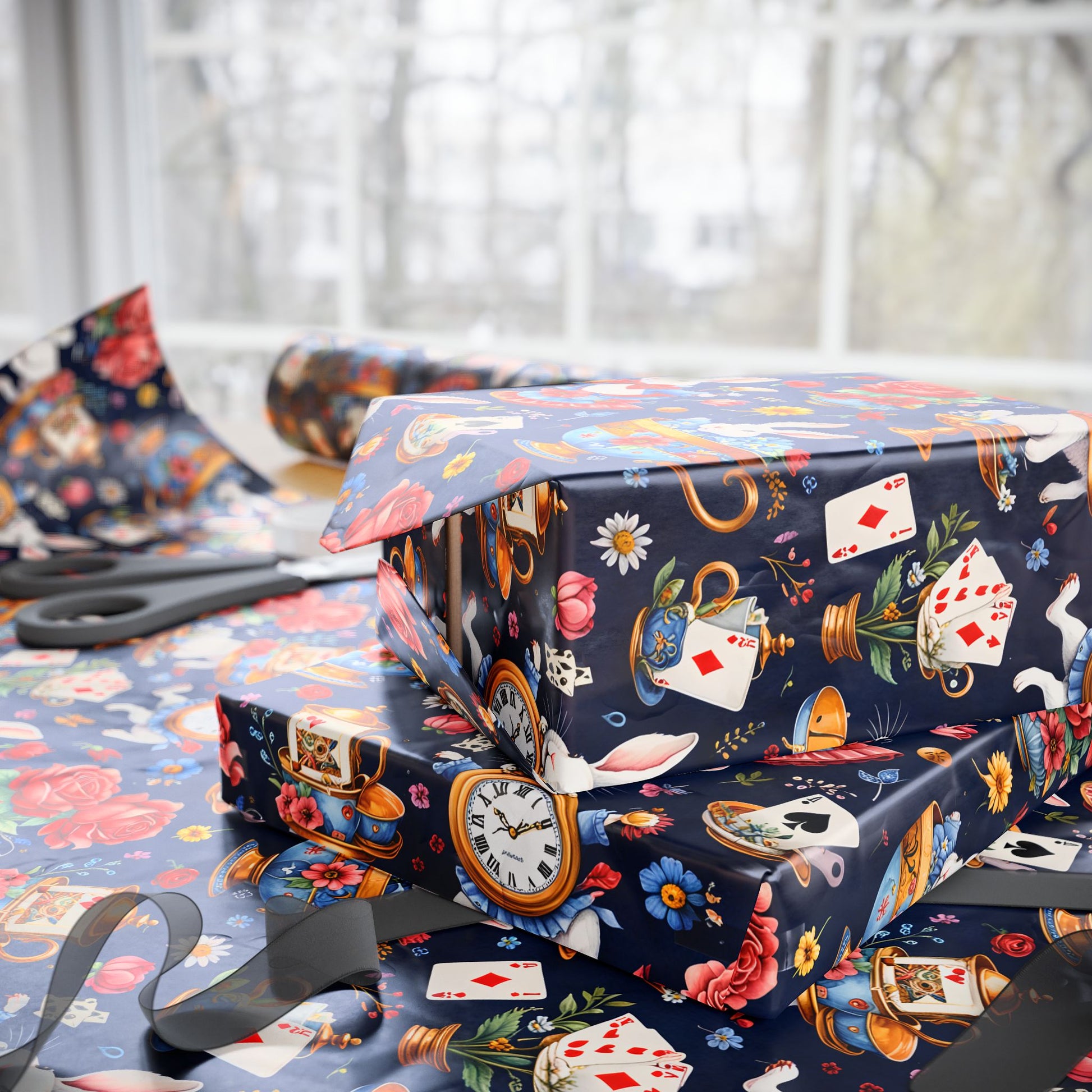Elegant Wonderland Wrapping Paper - Ideal for Your Tea Party Presents