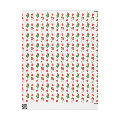 Tree Rex & Snow Pup – Holiday Dachshund Wrapping Paper