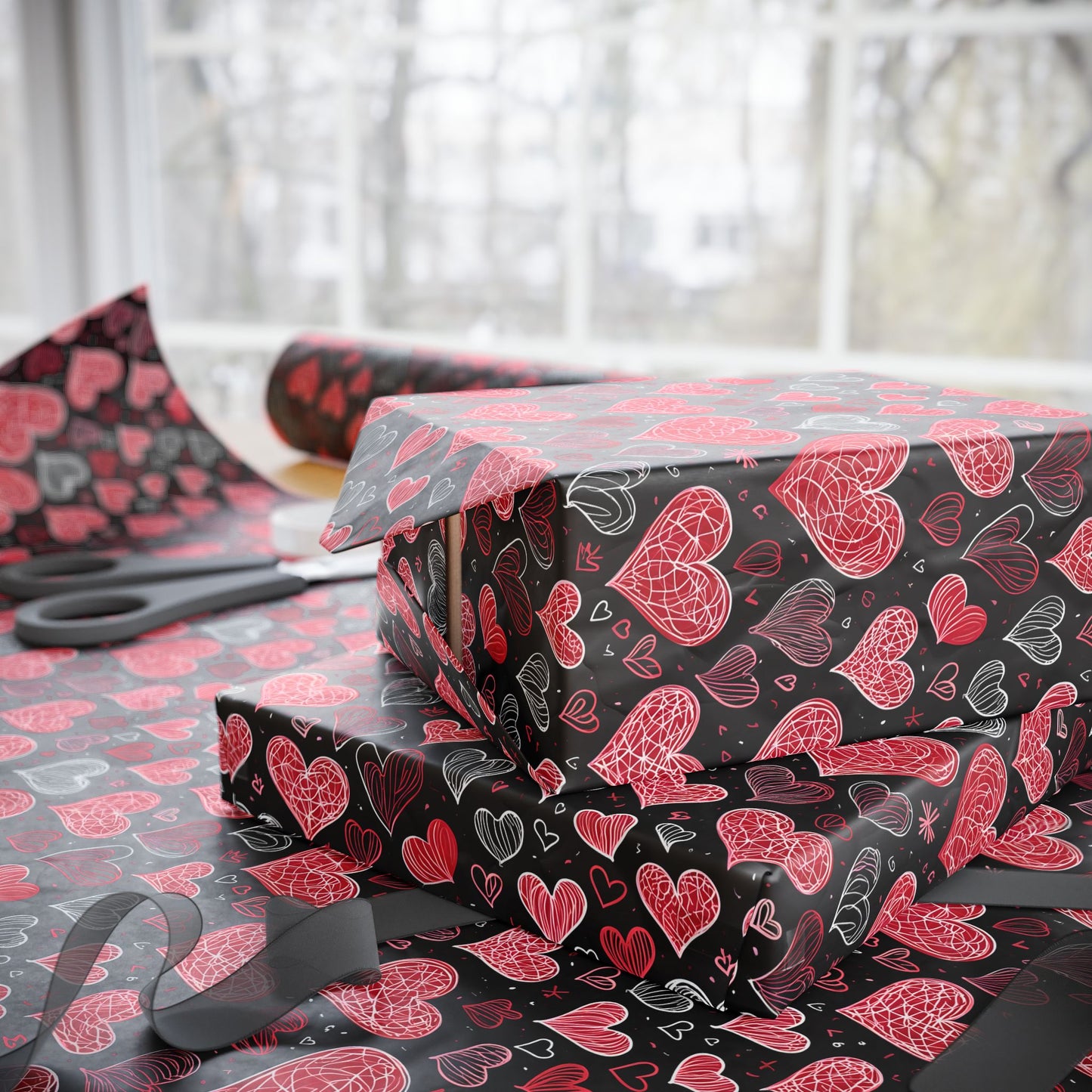 Heart Pattern Wrapping Paper