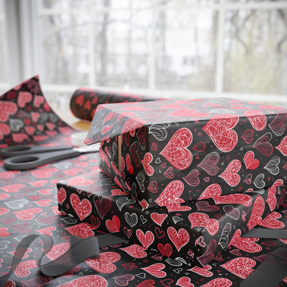 Heart Pattern Wrapping Paper
