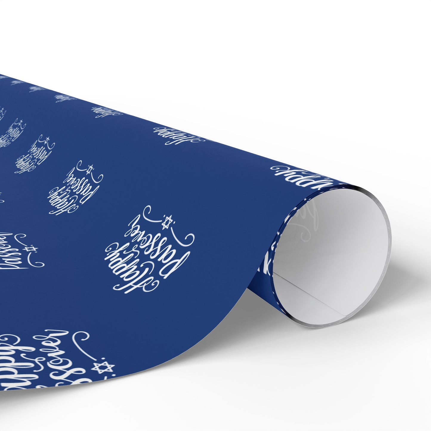 Elegant Blue Happy Passover Wrapping Paper