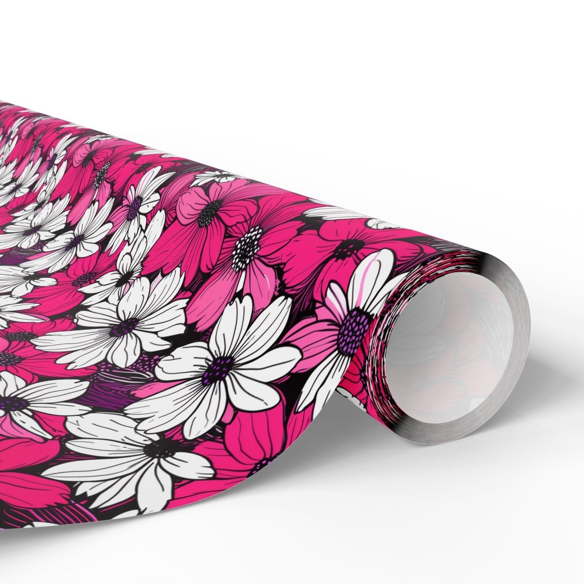 Pink & White Floral Wrapping Paper