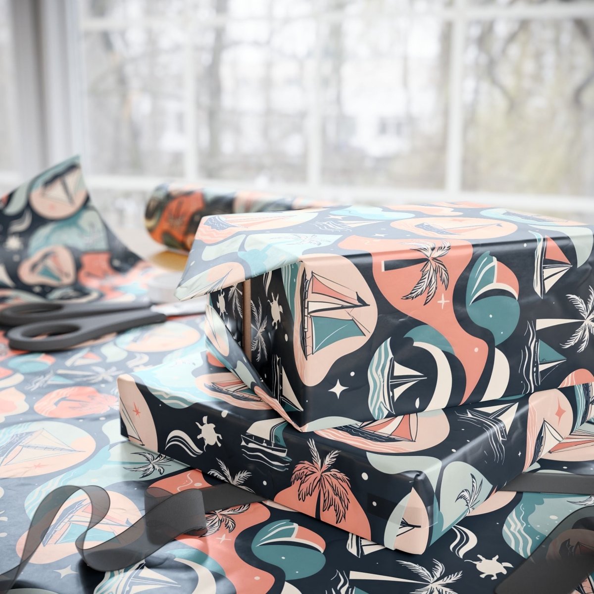 Pastel Beachy Wrapping Papers