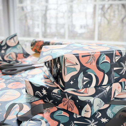 Pastel Beachy Wrapping Papers