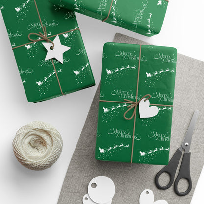 Sleigh All Day – Classic Green Christmas Wrapping Paper