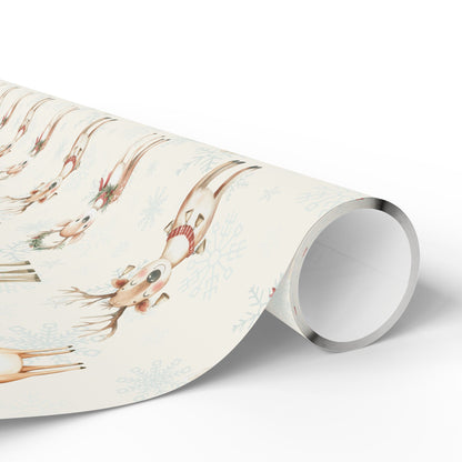 Oh Deer, It's Festive! – Whimsical Reindeer Wrapping Paper