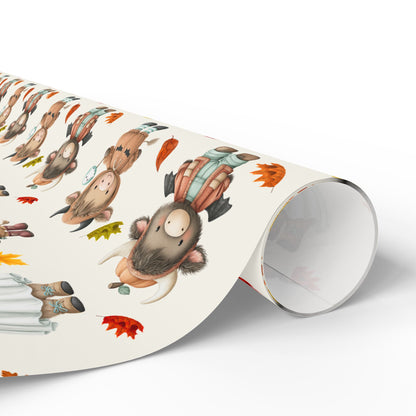 Moo & Boo Crew – Halloween Highland Cow Wrapping Paper
