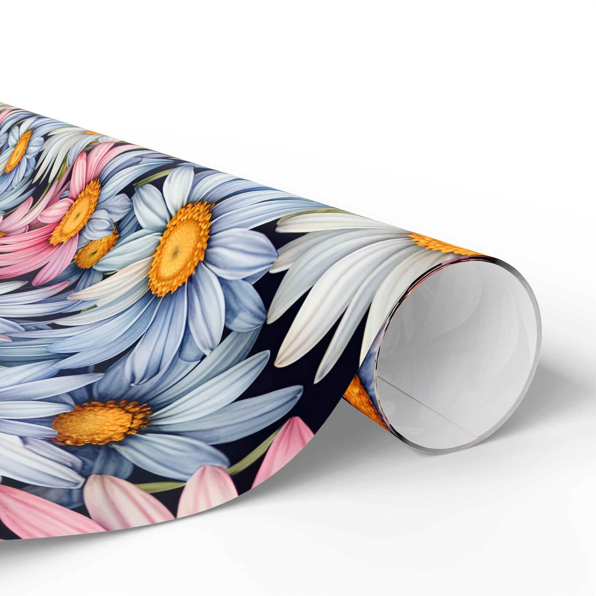 Gift Wrap - Elegant Floral Daisies