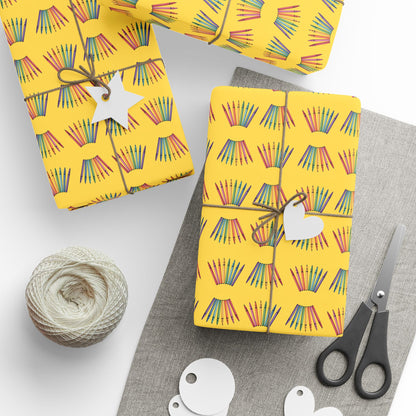 Color Outside the Lines – Crayon Wrapping Paper