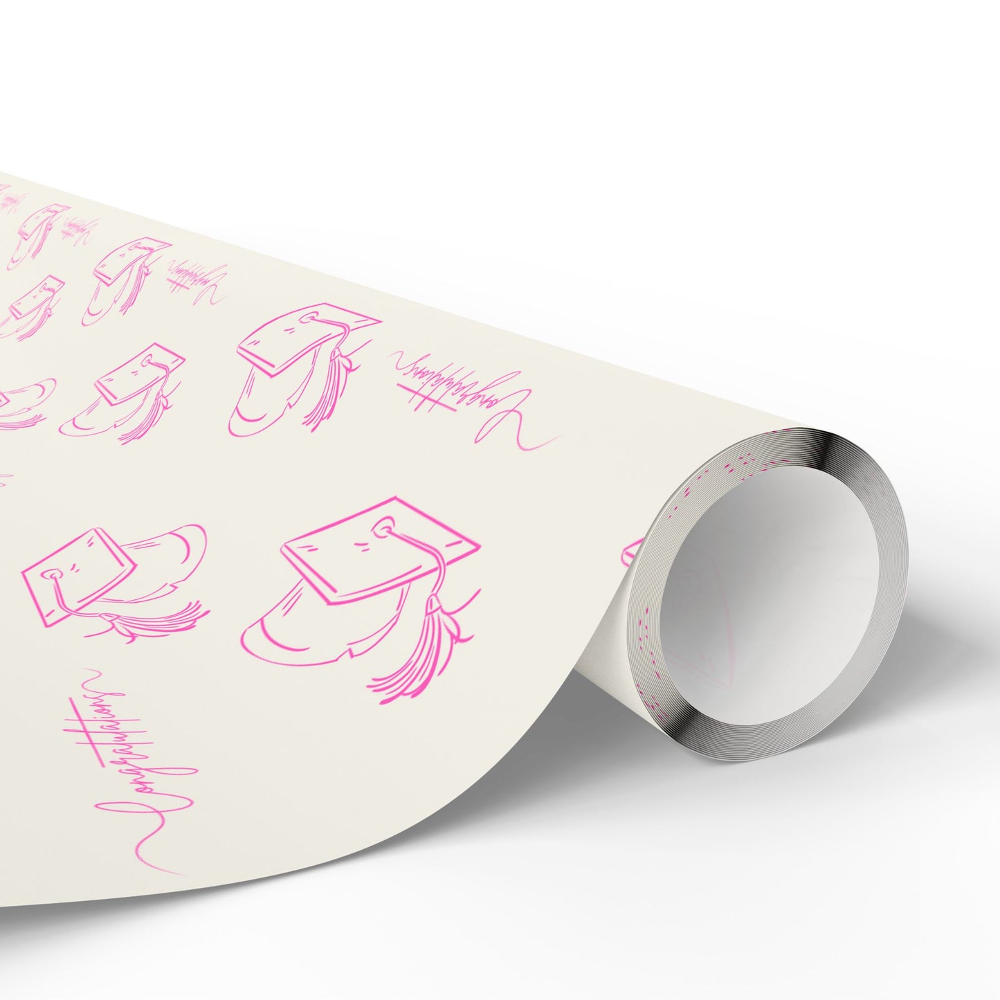 Pink and White Graduation