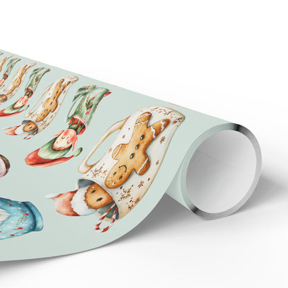Cup of Cheer – Cozy Christmas Cocoa Wrapping Paper