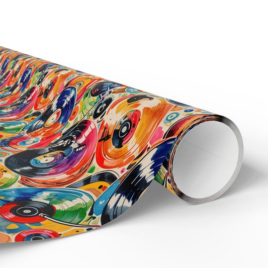 Colorful Record, Music-themed Wrapping Paper