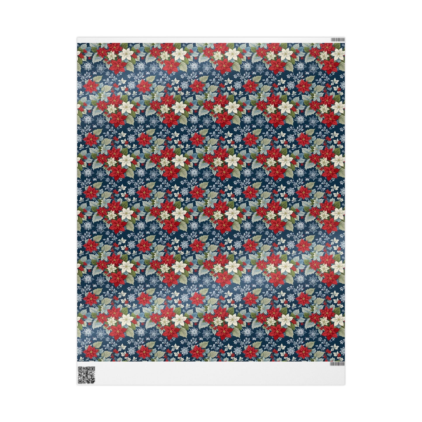Festive Floral Christmas Wrapping Paper