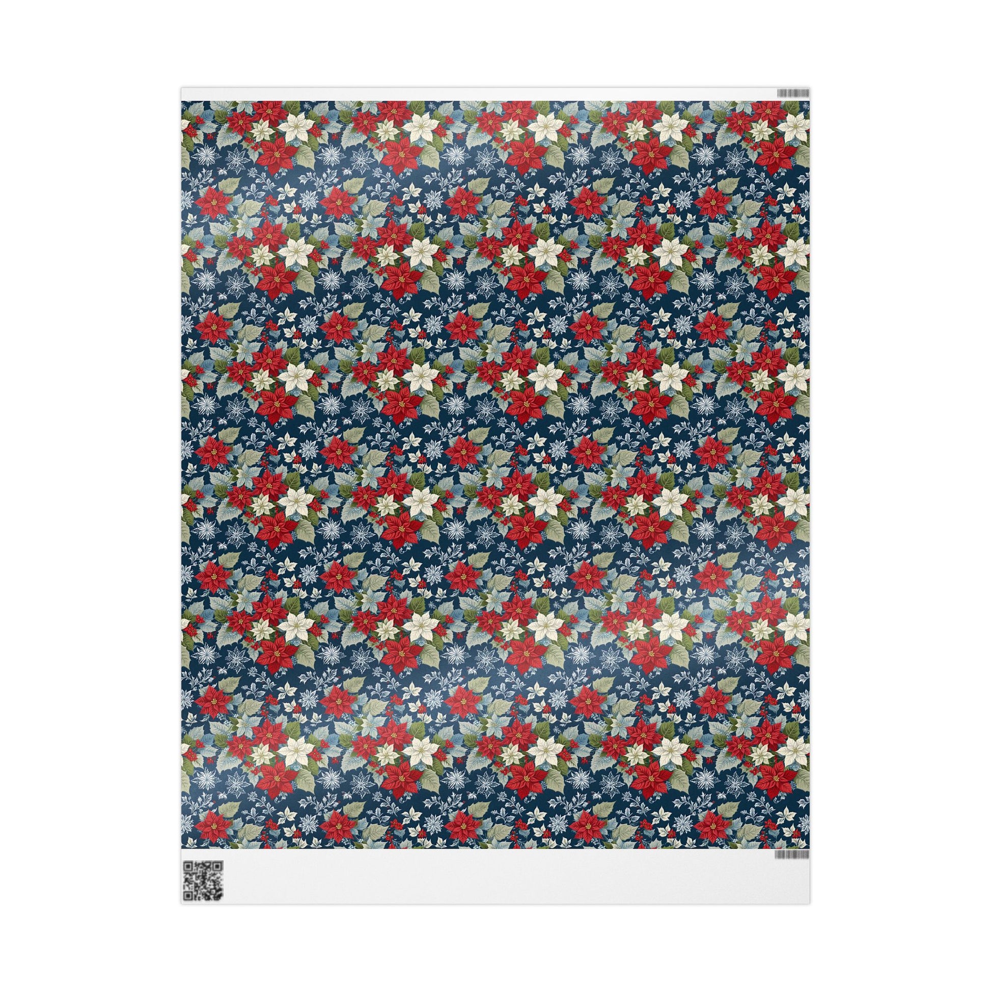 Festive Floral Christmas Wrapping Paper