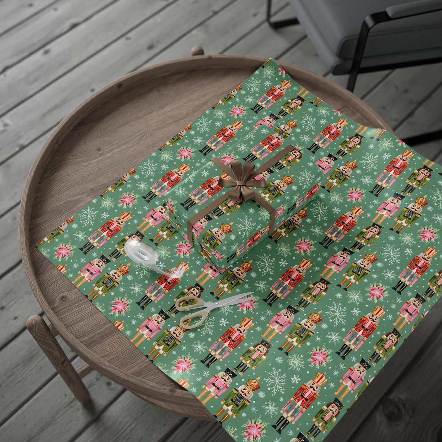 March of the Minty Men – Nutcracker Holiday Wrapping Paper