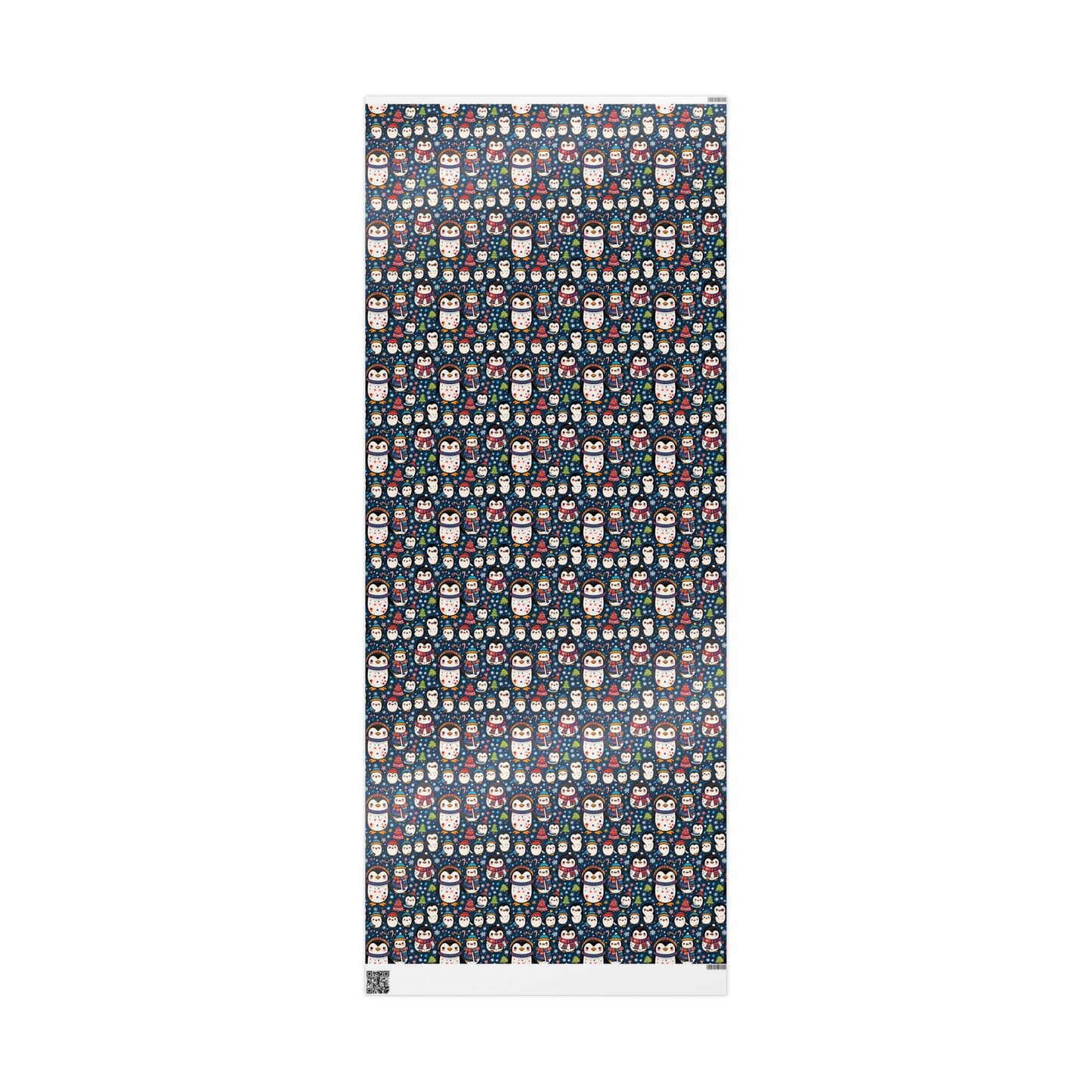 Festive Penguin Christmas Wrapping Paper - Lokipawz