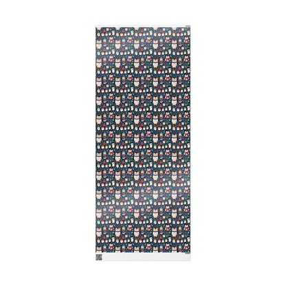 Festive Penguin Christmas Wrapping Paper - Lokipawz