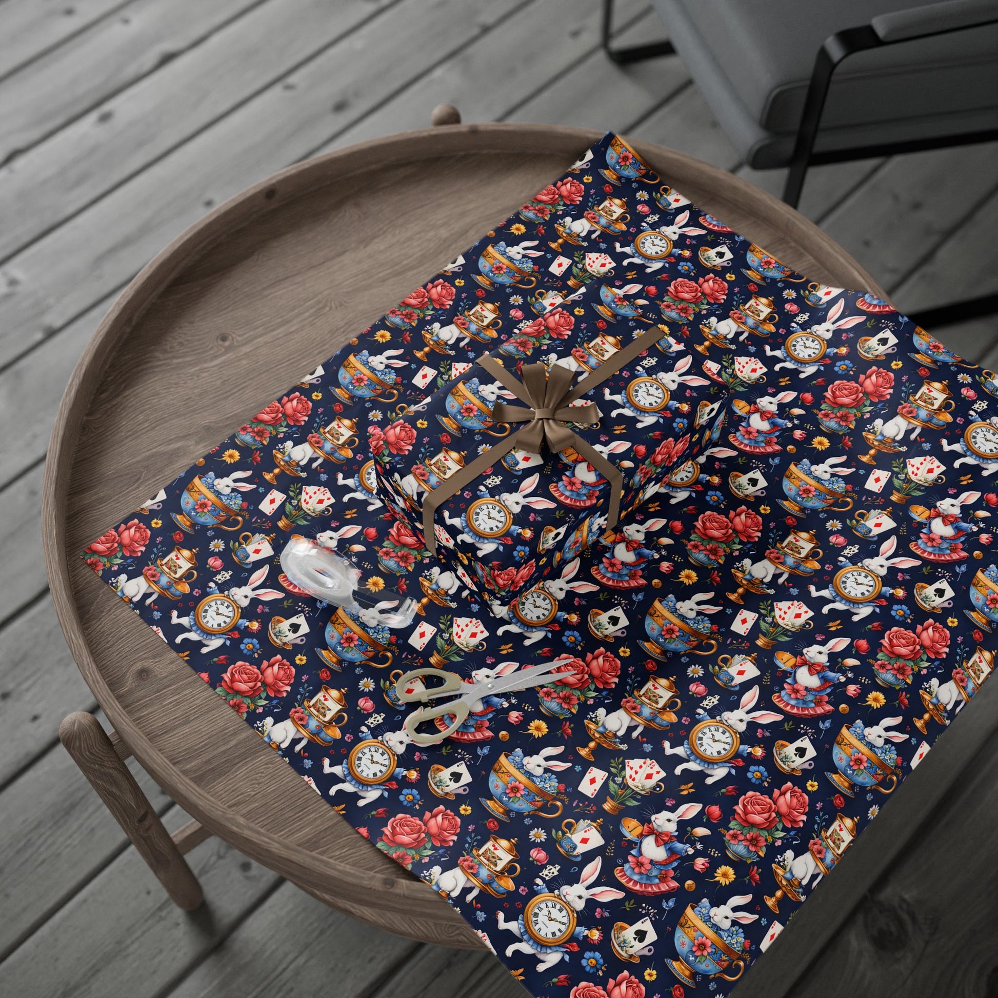 Elegant Wonderland Wrapping Paper - Ideal for Your Tea Party Presents