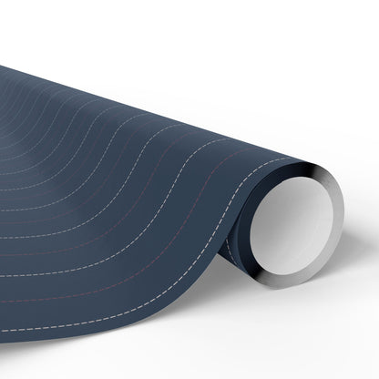 Elegant Navy Striped Wrapping Paper