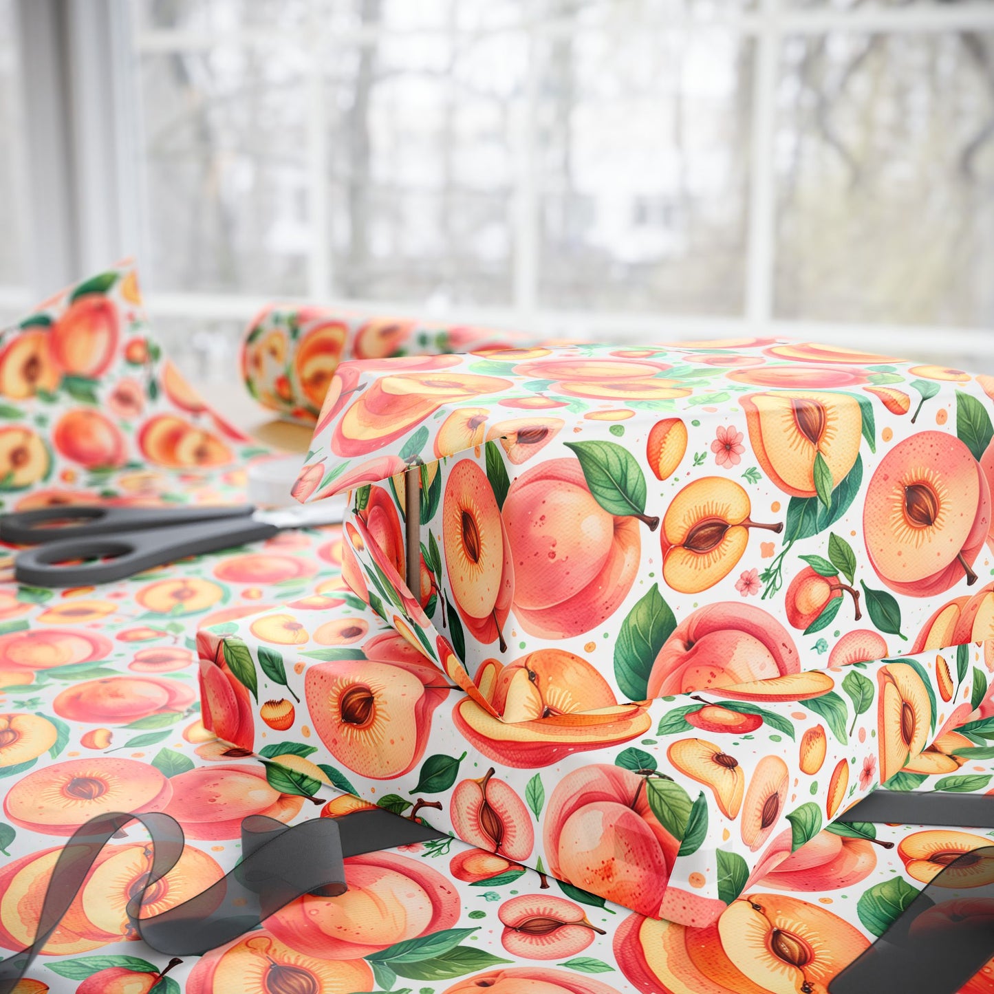 Just Peachy – Fruit - Filled Wrapping Paper