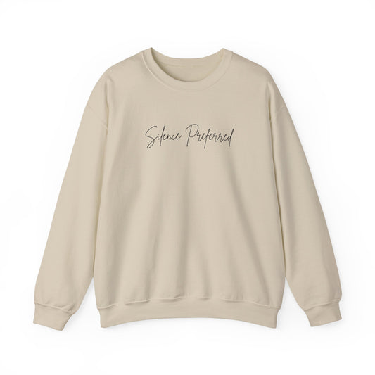 Crewneck Sweatshirt - "Science Preferred" Minimal Script