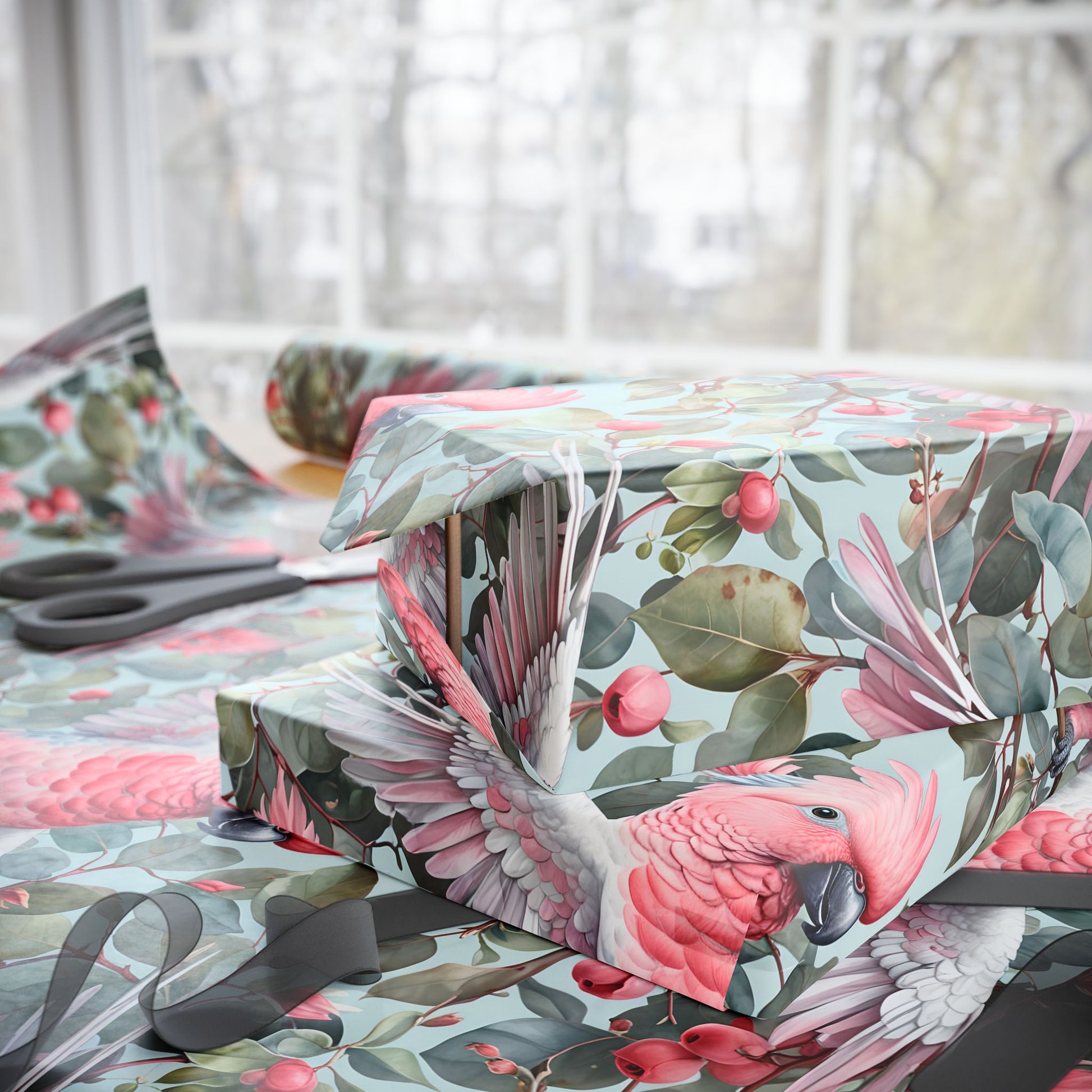 Wrapping Paper: Australian Galah Print - Perfect for Nature Lovers