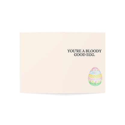 You're a Bloody Good Egg Greeting Card | Weird... but good. | Thank You Card