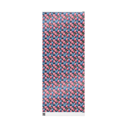Vibrant Tulip Floral Wrapping Paper
