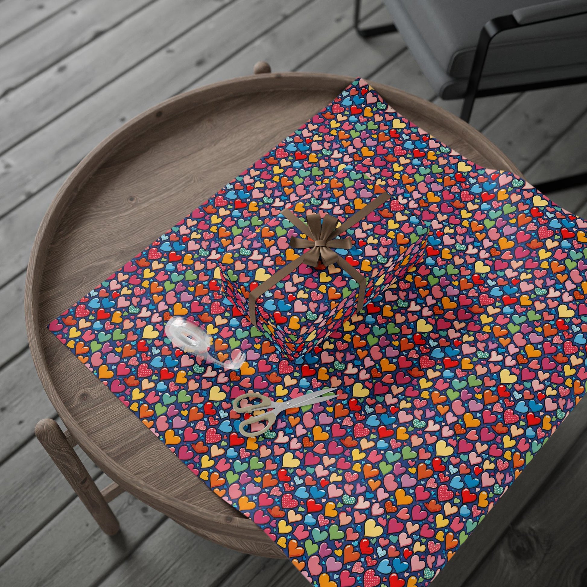 Colorful Heart Wrapping Paper
