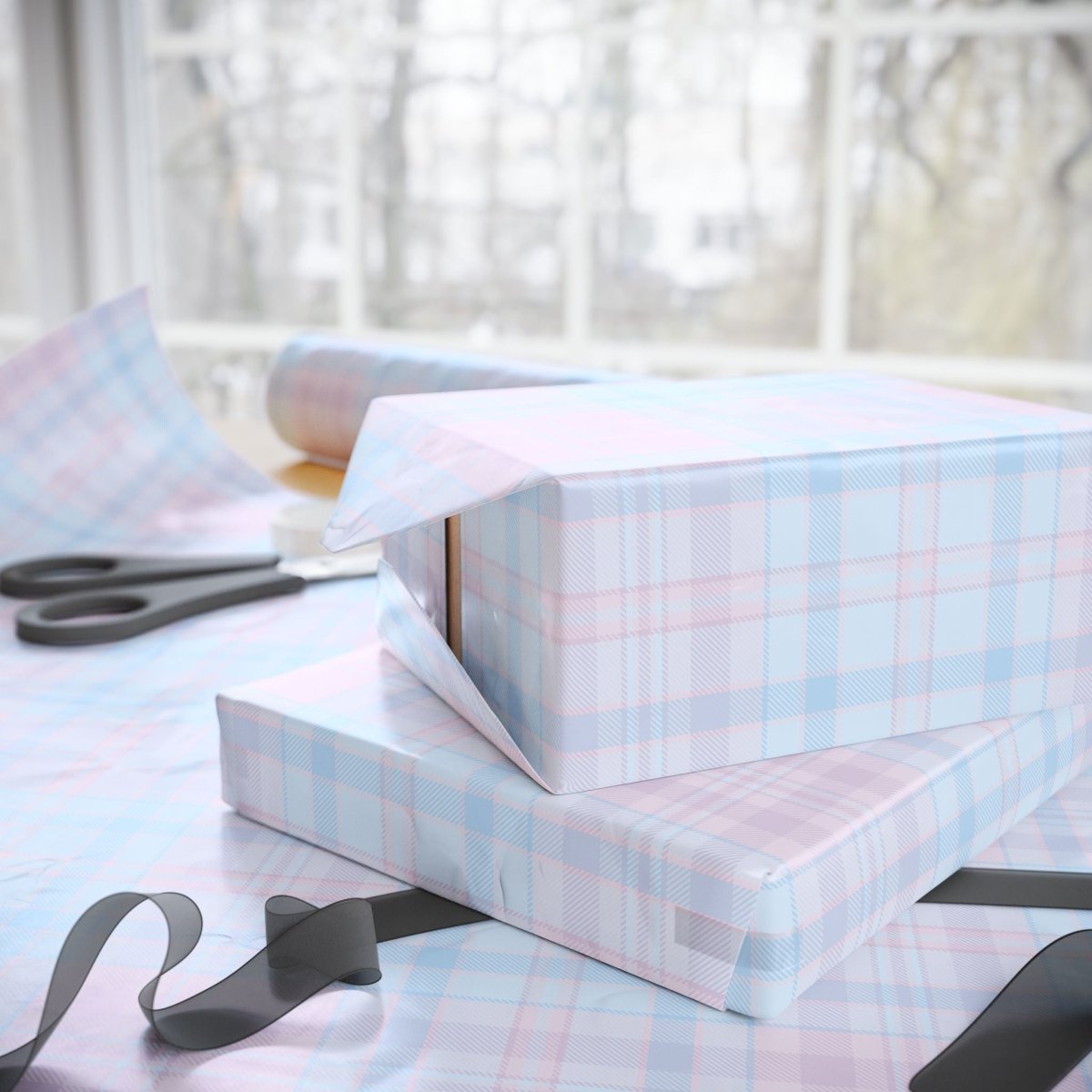 Pastels – Soft Plaid Wrapping Paper