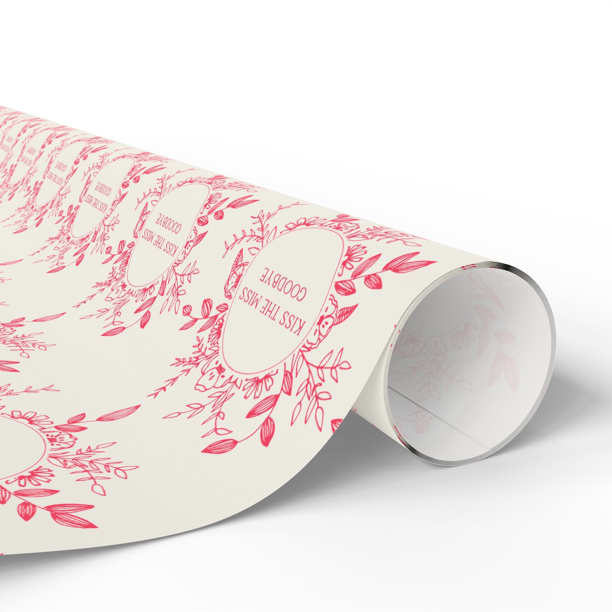 Kiss the Miss Goodbye, Bachelorette Wrapping Paper