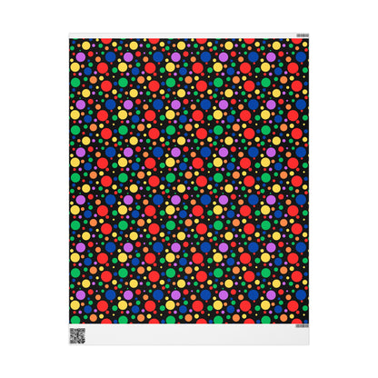 Colorful Polka Dot Wrapping Papers, Fun Gift Wrap for Birthdays, Parties, Celebrations, Events, Holidays, Arts and Crafts