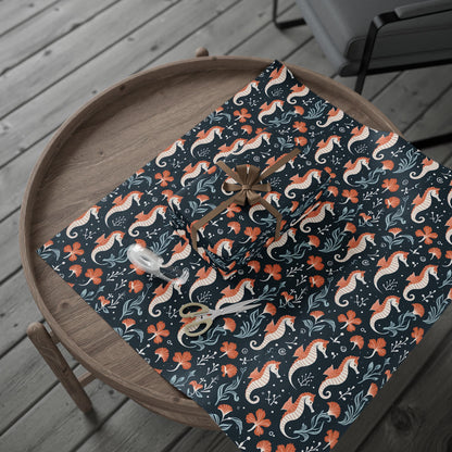 Underwater Vintage Seahorses Design
