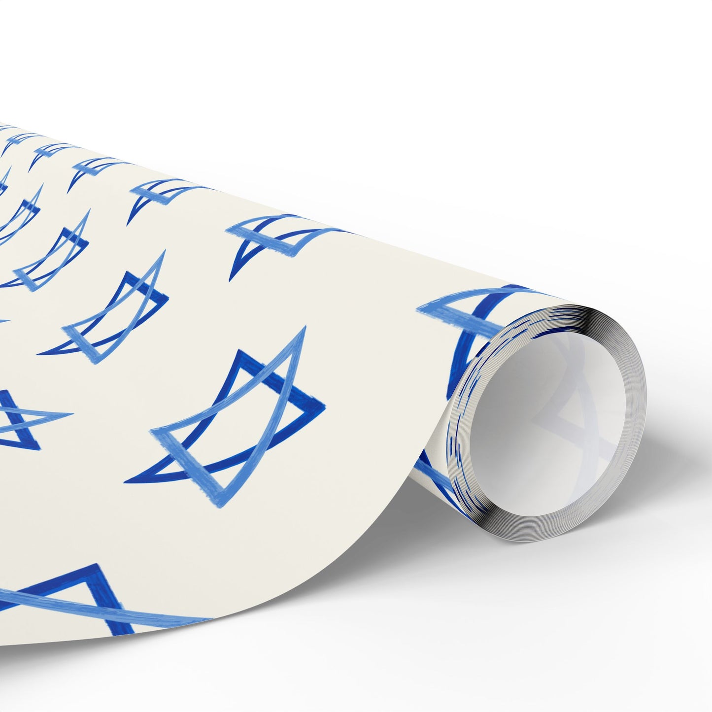 Blue Star of David Wrapping Paper