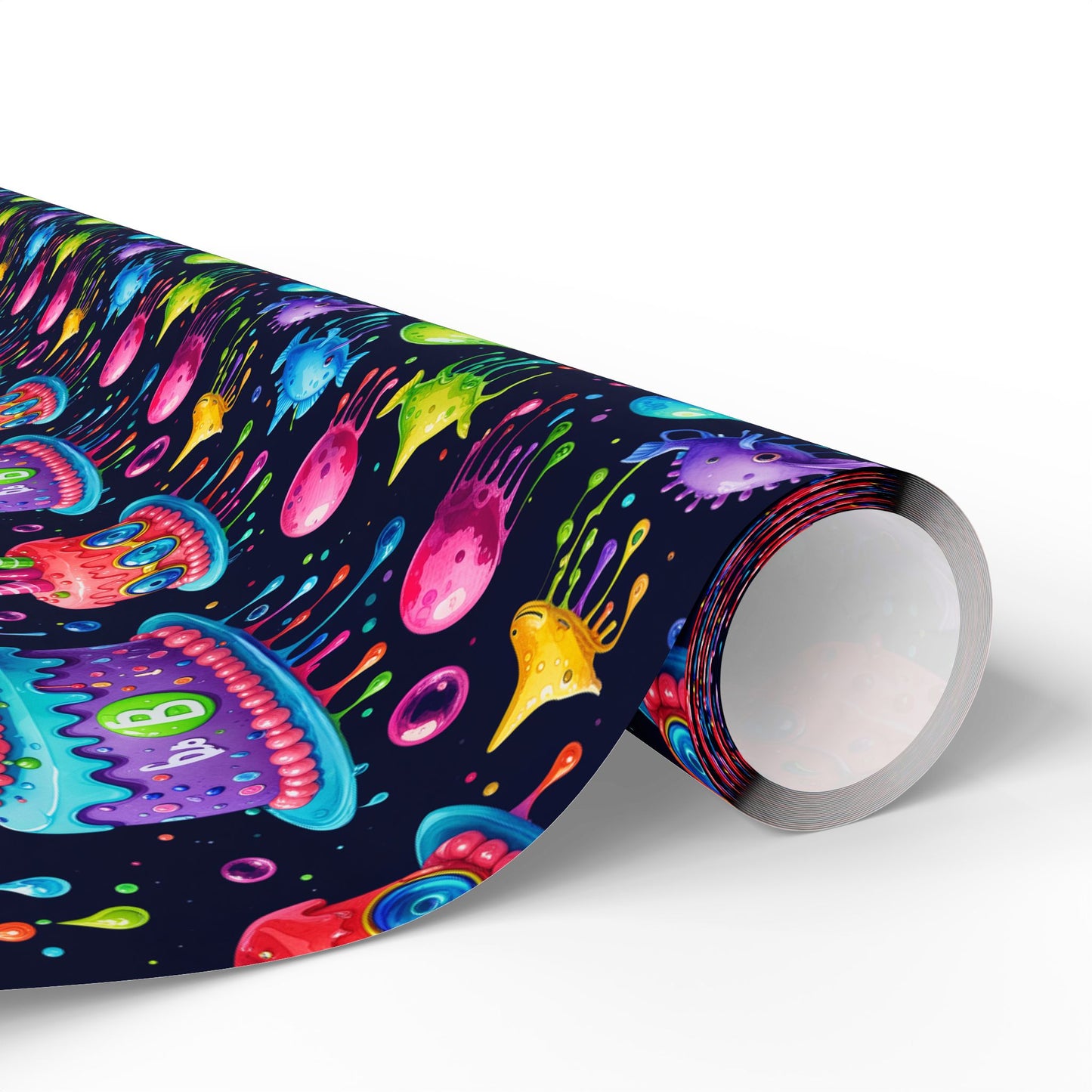 Colorful Martian Party Wrapping Paper