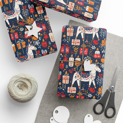 Festive Colorful Unicorn Wrapping Paper