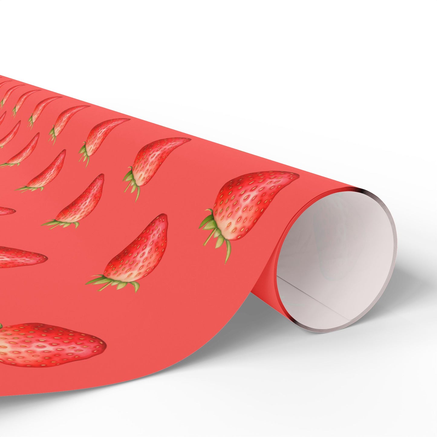Red Strawberry Wrapping Paper