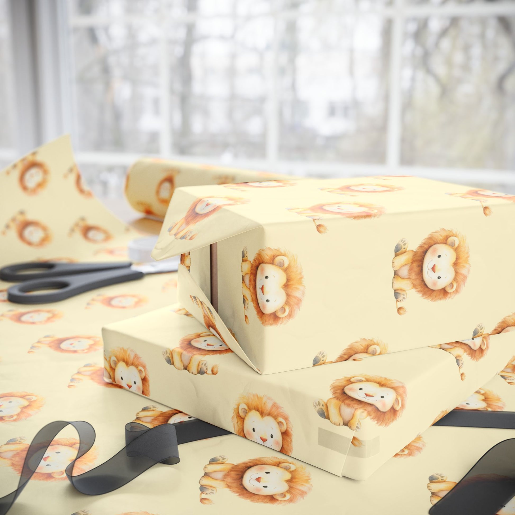 Little Roar – Cute Lion Wrapping Paper