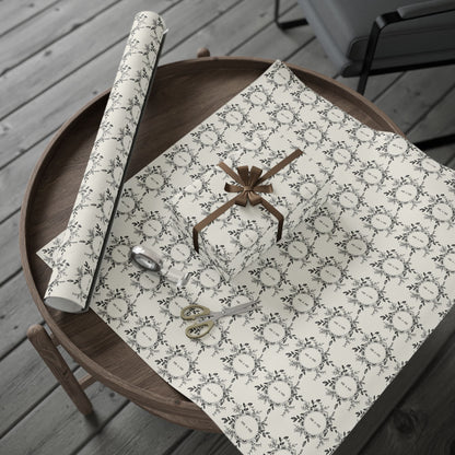Mr. & Mr. Gift Wrapping Paper in Black & White