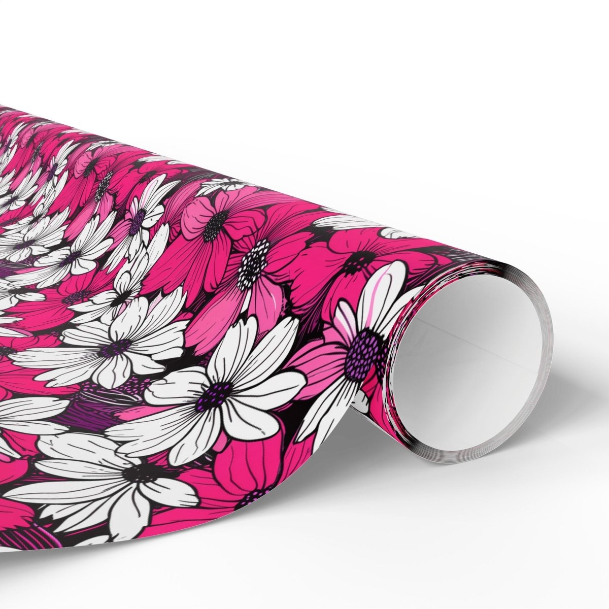 Pink & White Floral Wrapping Paper