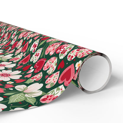 Flora & Heart Wrapping Paper,