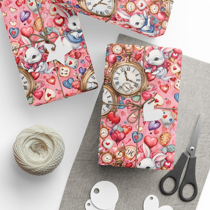 Enchanting Gift Wrap inspired by Alice in Wonderland - Pink Hues