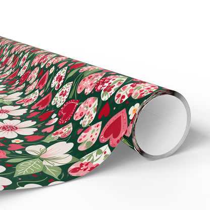 Flora & Heart Wrapping Paper,