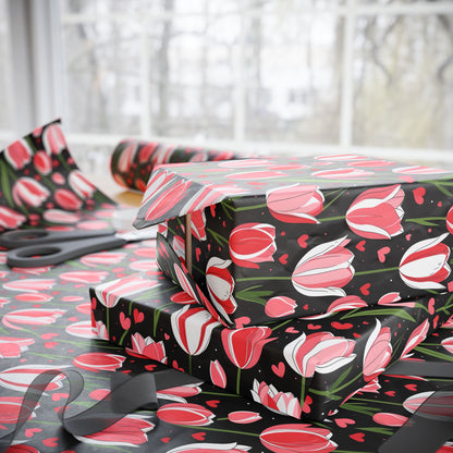 Elegant Pink Tulip Wrapping Paper