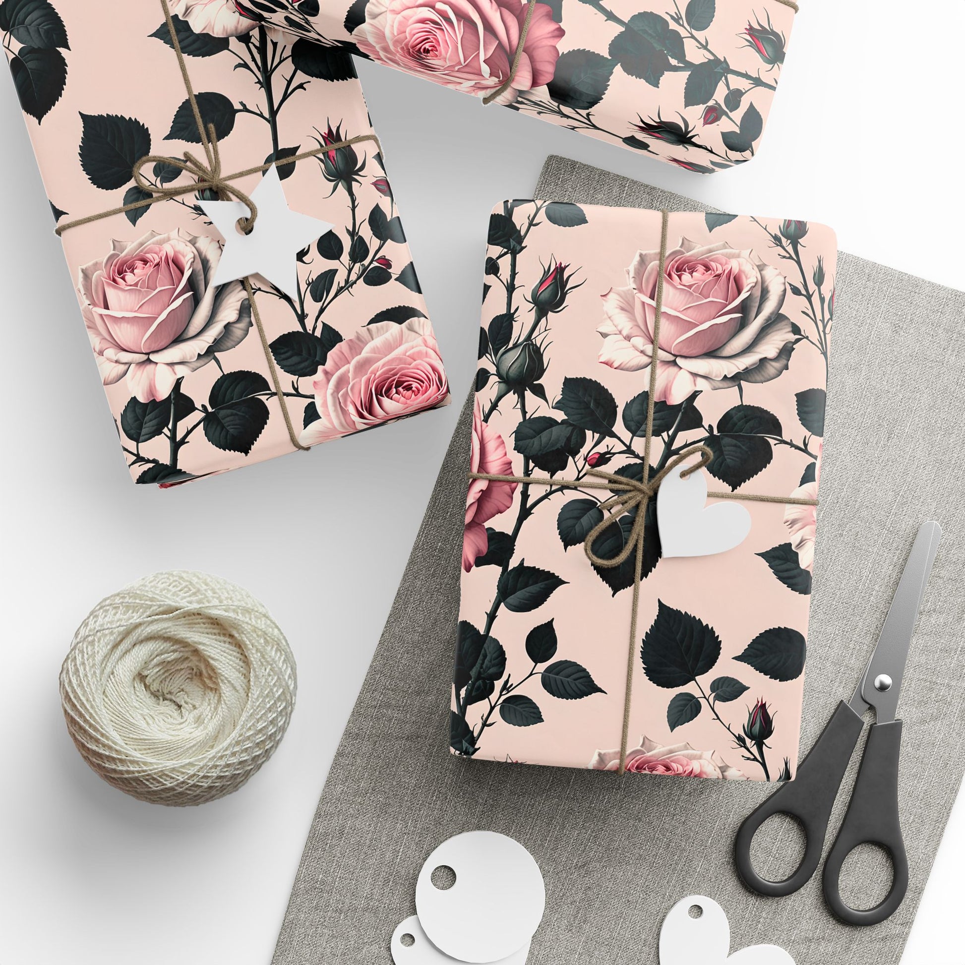 Rose Wrapping Papers Floral Gift Wrap for Birthday