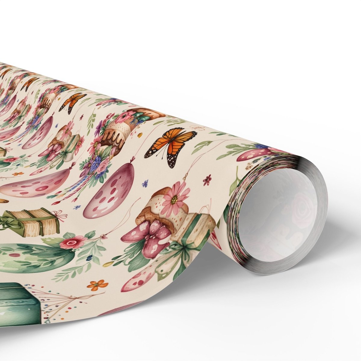 Charming Botanical Birthday Gift Wrap