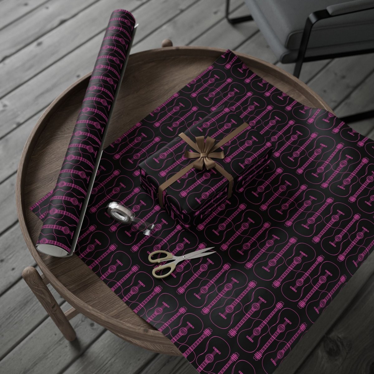 Guitar-themed Gift Wrapping Paper