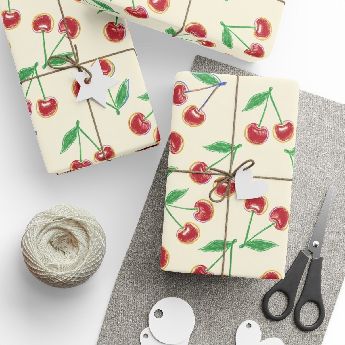 Cherry On Top – Whimsical Vintage Cherry Wrapping Paper